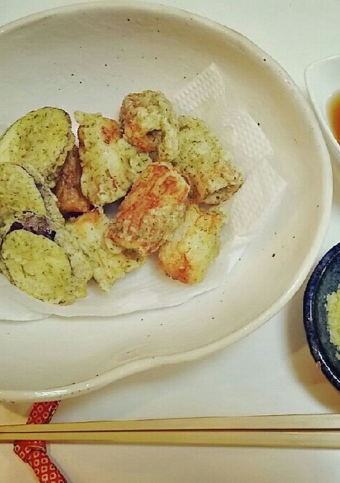 ちくわと茄子の磯辺揚げ-レシピのメイン写真