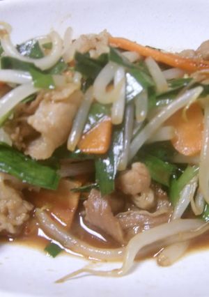 豚ばら肉の野菜炒め♪もろみにんにく☆-レシピのメイン写真
