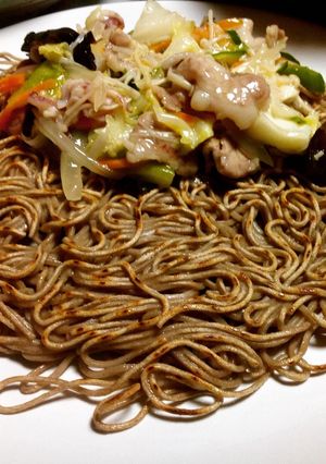 餡掛け蕎麦焼き-レシピのメイン写真