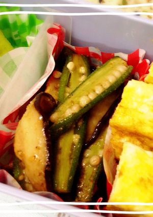 オクラと椎茸のバター醤油炒め-レシピのメイン写真