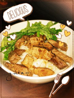 大葉のせステーキ丼-レシピのメイン写真