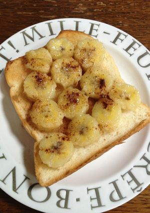 ココナッツオイルで♪バナナトースト＊-レシピのメイン写真