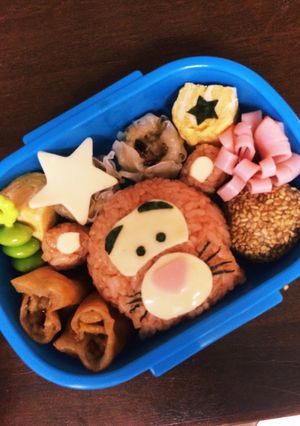 ディズニーつむつむ☆ティガー☆キャラ弁-レシピのメイン写真