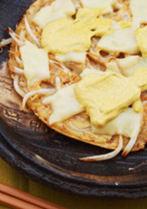 もやしのチーズチヂミ カレーマヨソース-レシピのメイン写真