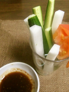 ☆もろみにんにく焼肉のたれでディップ♪-レシピのメイン写真