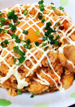 豚キムチャーハン♡ひとりランチに！-レシピのメイン写真