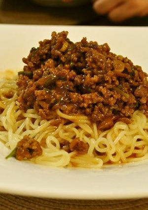 ピリ肉味噌で冷やし中華-レシピのメイン写真