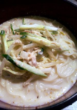 簡単！ほぼ５分でできる胡麻豆乳そうめん-レシピのメイン写真