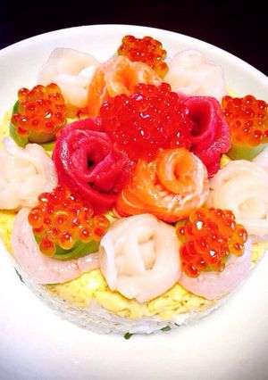お誕生日＊寿司ケーキ-レシピのメイン写真
