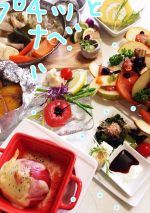 プチッと鍋と☆スライス果物のお弁当-レシピのメイン写真