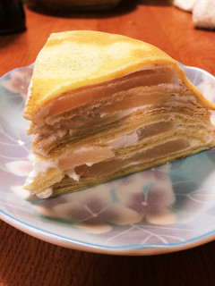 HMと桃缶で簡単ミルクレープ♪-レシピのメイン写真