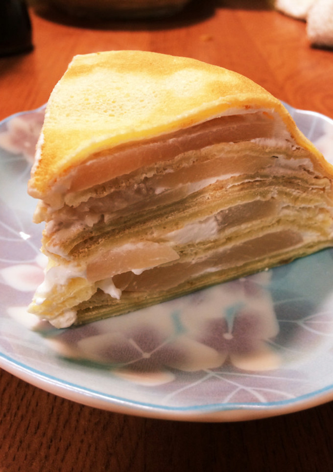 HMと桃缶で簡単ミルクレープ♪-レシピのメイン写真
