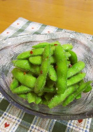 混ぜるだけ♪簡単ペペロンチーノ枝豆-レシピのメイン写真