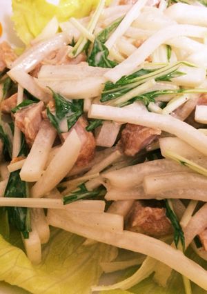 冷凍唐揚げリメイク☆大根とお肉のサラダ-レシピのメイン写真