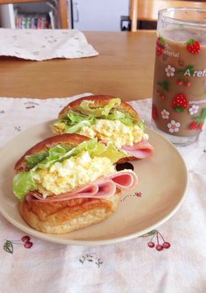 ブランパンで！ハムタマサンド☆糖質制限-レシピのメイン写真