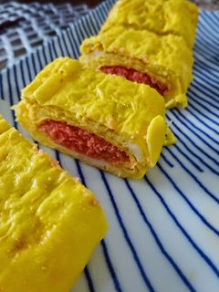 時短!華やかおかず。明太子いり卵焼き-レシピのメイン写真