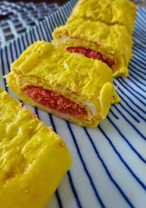 時短！華やかおかず。明太子いり卵焼き-レシピのメイン写真