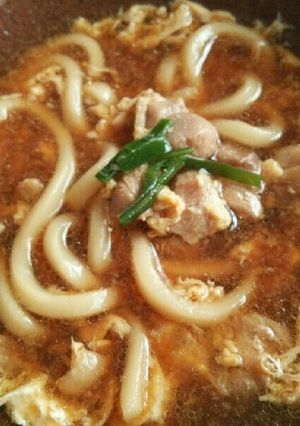 ツルツルふわふわ★鶏肉の卵とじうどん★-レシピのメイン写真