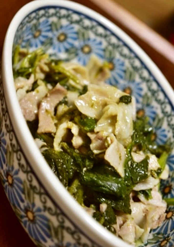 豚肉とほうれん草の柚子胡椒蒸し-レシピのメイン写真