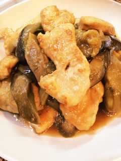 ナスと鶏胸肉の煮浸し-レシピのメイン写真