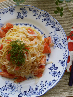 簡単☆ツナとトマトの冷製パスタ-レシピのメイン写真