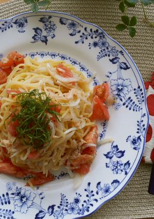 簡単☆ツナとトマトの冷製パスタ-レシピのメイン写真