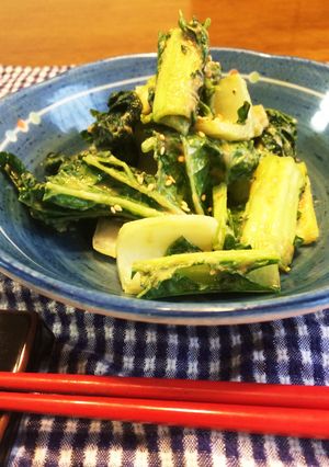 ささっと作れる♡ビタミン菜の胡麻酢あえ♪-レシピのメイン写真