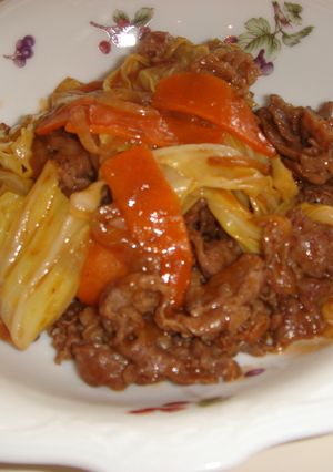 デミ風？簡単牛肉炒め♪-レシピのメイン写真