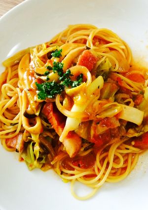 あるもので★簡単トマトパスタ-レシピのメイン写真