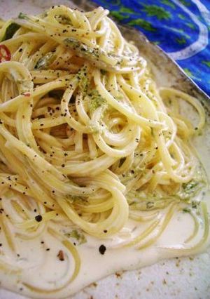 ◎柚子胡椒＆あおさ海苔のクリームパスタ◎-レシピのメイン写真