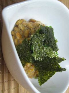 韓国海苔♥♡納豆-レシピのメイン写真