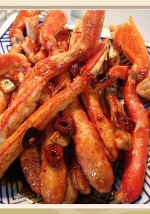 ズワイガニのガーリックバター醤油ソテー-レシピのメイン写真