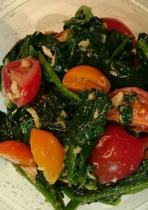 ほうれん草とトマトのデリ風サラダ-レシピのメイン写真