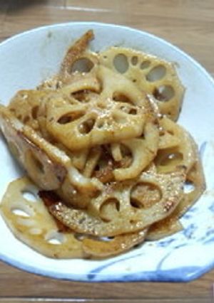 レンコンのめんつゆ炒め-レシピのメイン写真