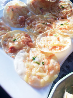 餃子や春巻きの皮で♡明太子のマヨミニピザ-レシピのメイン写真