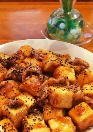 絹揚げと豚コマの照り焼き-レシピのメイン写真