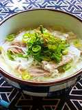 肉の下茹で汁使用☆豚ネギ塩にゅう麺！