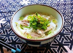 肉の下茹で汁使用☆豚ネギ塩にゅう麺！-レシピのメイン写真