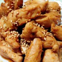 รูปของ ヘルシーに♪ササミ肉で甘辛炒め☆