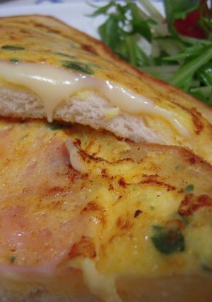 くり抜きクロックムッシュ♪-レシピのメイン写真