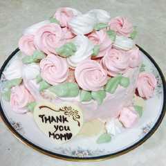 薔薇のブーケ風ケーキ-レシピのメイン写真
