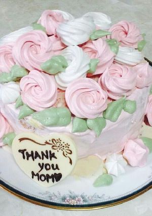 薔薇のブーケ風ケーキ-レシピのメイン写真