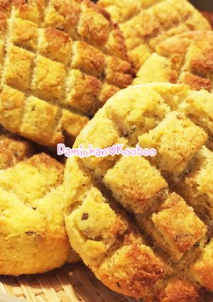 ココナッツオイルdeおからメロンパン♡-レシピのメイン写真