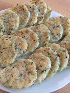 離乳食後期 ひじきとアスパラのお焼き-レシピのメイン写真