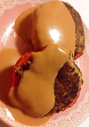 パプリカの肉詰め-レシピのメイン写真