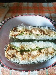 照り焼きチキンのおにぎらず-レシピのメイン写真