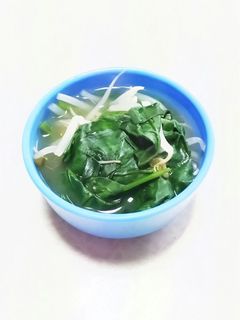 もやしほうれん草の味噌汁-レシピのメイン写真