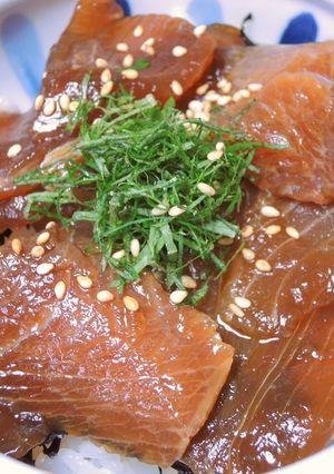 出汁醤油で簡単！ マグロの漬け丼-レシピのメイン写真