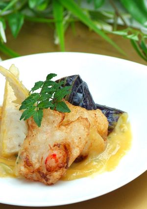 木の芽田楽ソースで食べる米粉フリット-レシピのメイン写真