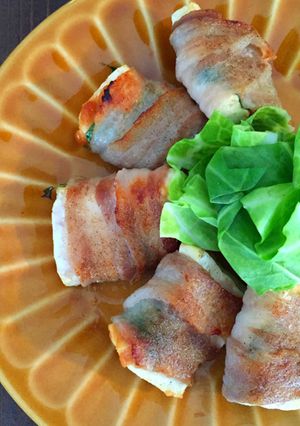 味噌ダレ入り*ヘルシーな豆腐の豚バラ巻き-レシピのメイン写真